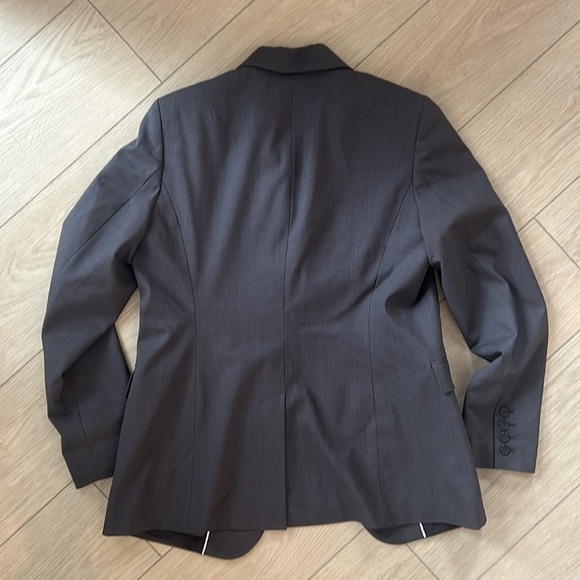 Classic Stretch Wool Blazer in Heathered Brown - Picture 4 of 4